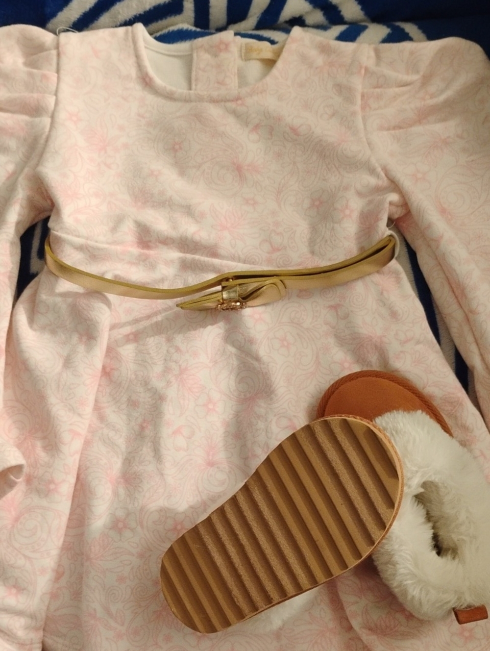 Gold Thin Buckle Belt - Baby Girl,Toddler Size 24 Months .Accessory